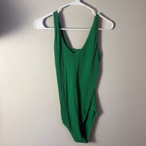 Love charm green tank top bodysuit size M/L